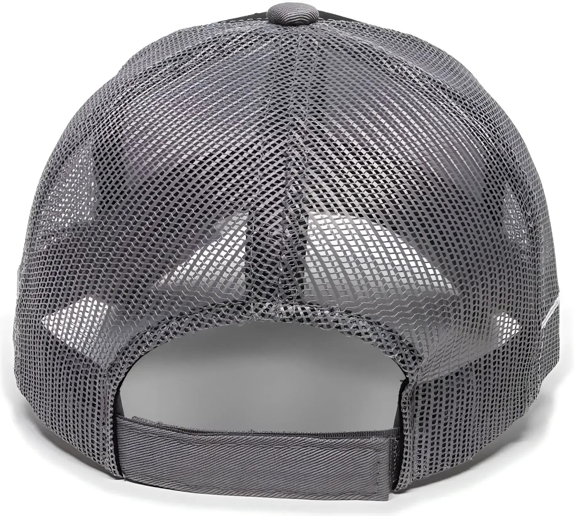 OC Sports WAV-605M Adjustable Mesh Back Cap - Black Charcoal - Black Dark Gray / 6 7/8’’ - 7 1/2’’