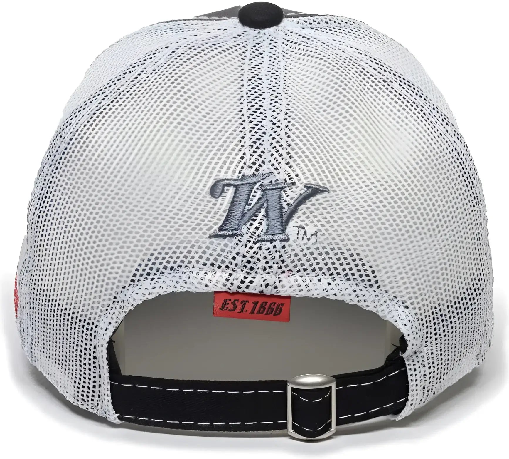 OC Sports WIN35B Winchester Mesh Back Cap - Light Grey Black - Light Gray Black / 6 7/8’’ - 7 1/2’’