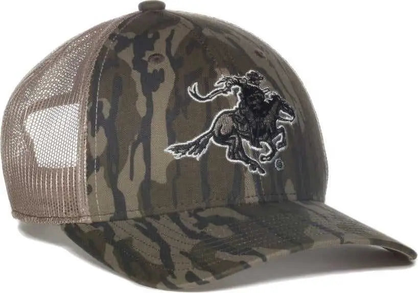 OC Sports WIN49A Wintester Cotton Twill Mesh Back Cap - Mossy Oak Original Bottomlands Khaki - Mossy Oak Khaki / OSFM