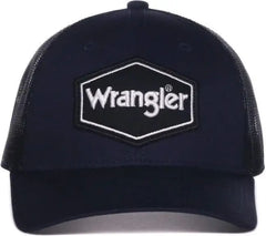 OC Sports WRA-112 Wranger Mesh Back Slightly Curved Visor Cap - Navy Black - Black / OSFM
