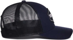 OC Sports WRA-112 Wranger Mesh Back Slightly Curved Visor Cap - Navy Black - Black / OSFM