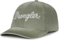 OC Sports WRA-120 Wranger Unstructured Washed Cap - Olive - Olive / OSFM