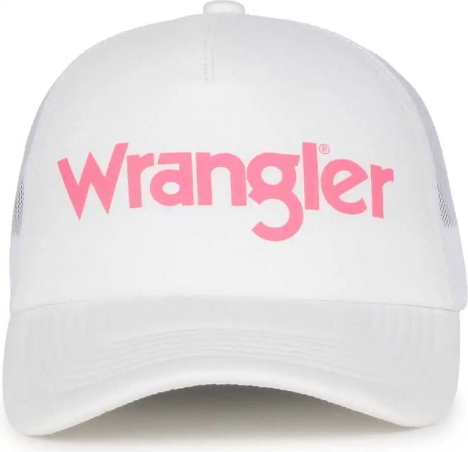 OC Sports WRA-121 Wranger High Crown Mesh Back Cap - White White - White / OSFM