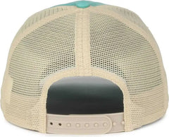 OC Sports WRA-123 Wranger Cattle Skull Mesh Back Cap - Teal Bone - Teal Bone / OSFM