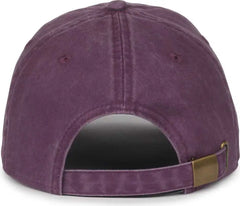 OC Sports WRA-124 Wranger Unstructered Low Crown Cap - Burgundy - Burgundy / OSFM