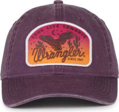 OC Sports WRA-124 Wranger Unstructered Low Crown Cap - Burgundy - Burgundy / OSFM