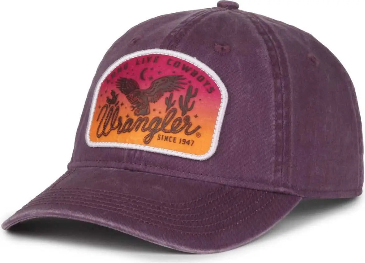 OC Sports WRA-124 Wranger Unstructered Low Crown Cap - Burgundy - Burgundy / OSFM