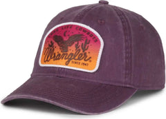 OC Sports WRA-124 Wranger Unstructered Low Crown Cap - Burgundy - Burgundy / OSFM