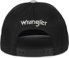 OC Sports WRA-126 Wranger Pro Crown Trucker Cap - Light Gray Black - Light Gray Black / OSFM