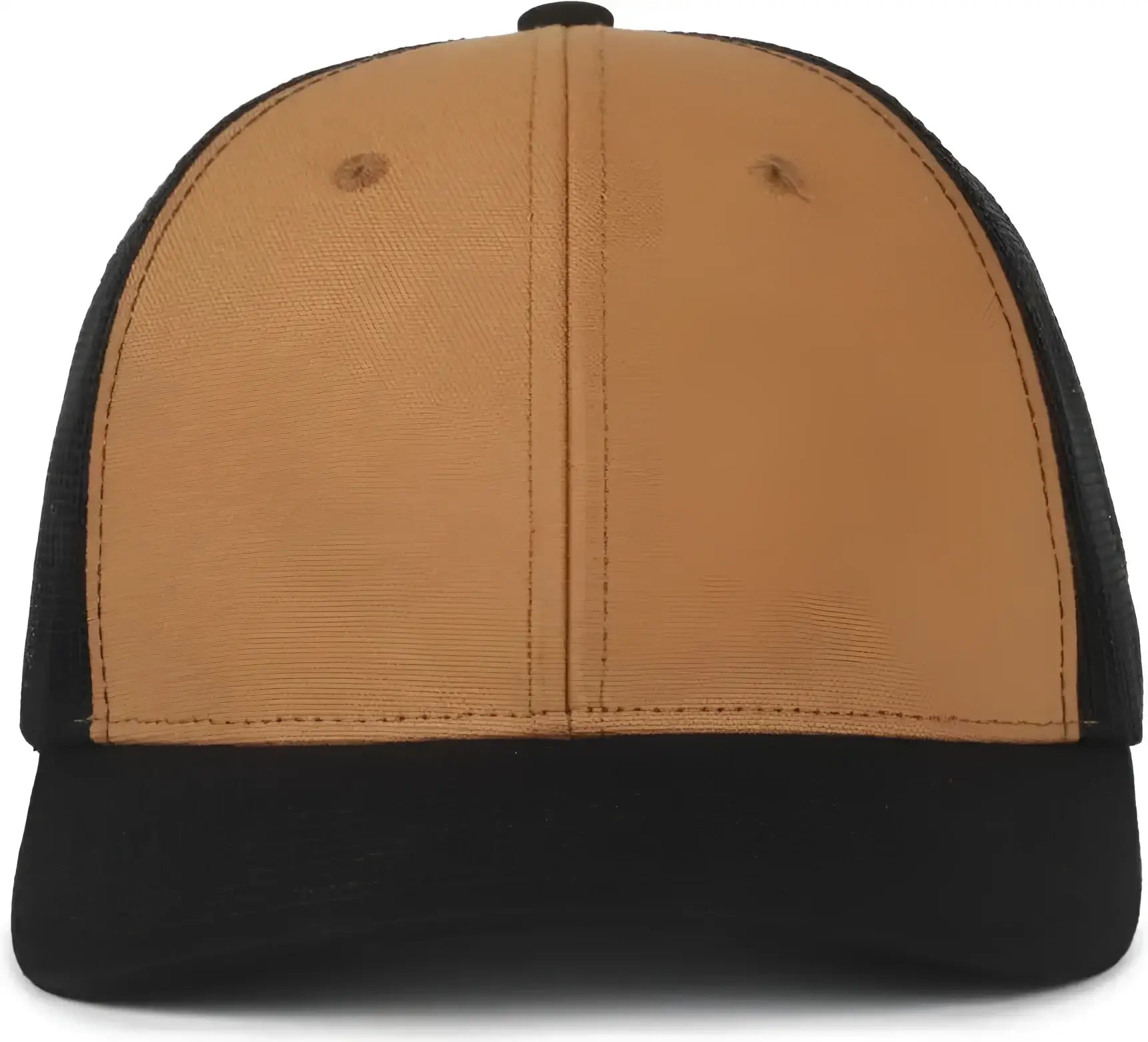 OC Sports WRA-201M Wranger Canvas Trucker Cap - Brown Black Black - Brown Black / OSFM