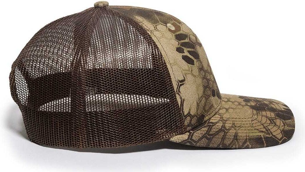 OC Sports OC771CAMO Adjustable Mesh Back Cap - Kryptek Highlander Brown | HIT a Double