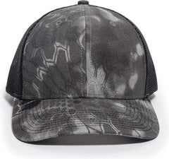 OC Sports OC771CAMO Adjustable Mesh Back Cap - Kryptek Raid Black | HIT a Double