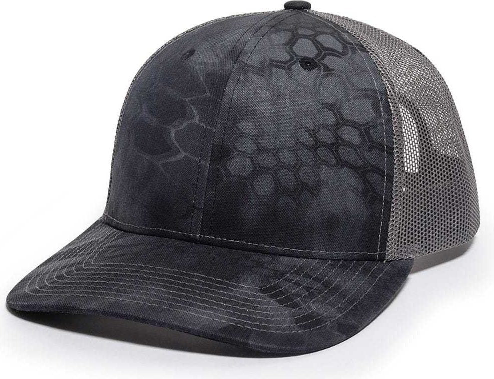 OC Sports OC771CAMO Adjustable Mesh Back Cap - Kryptek Typhon Charcoal | HIT a Double