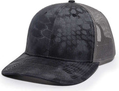 OC Sports OC771CAMO Adjustable Mesh Back Cap - Kryptek Typhon Charcoal | HIT a Double