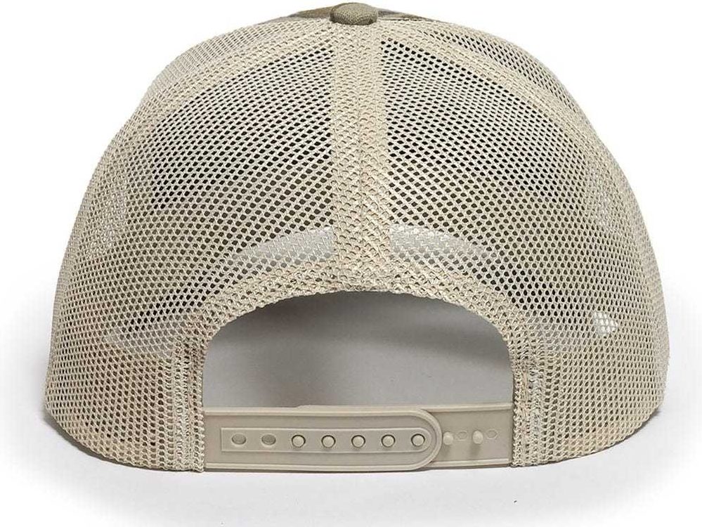 OC Sports OC771CAMO Adjustable Mesh Back Cap - Mossy Oak Original Bottomland Tan | HIT a Double