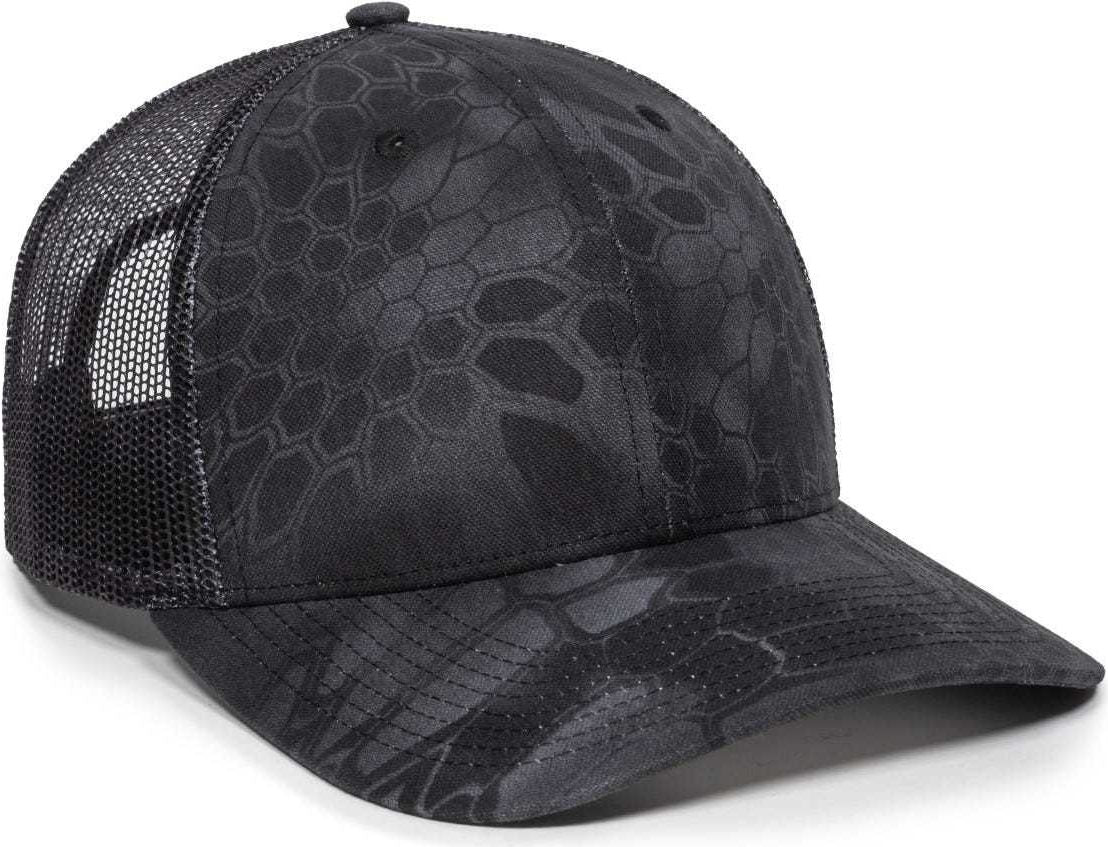 OC Sports OC771CAMO Adjustable Mesh Back Cap - Kryptek Typhon | HIT a Double