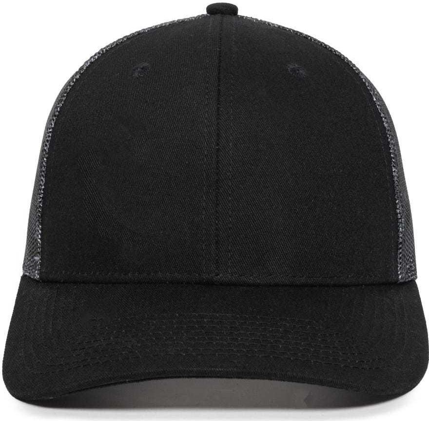 OC Sports OC771PM Mesh Back USA Flag Cap - Black Black USA | HIT a Double