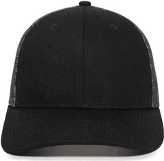 OC Sports OC771PM Mesh Back USA Flag Cap - Black Black USA | HIT a Double