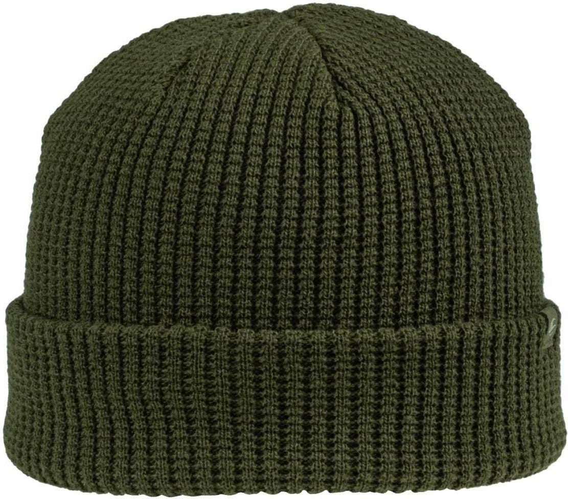 OC Sports OC808 Acrylic Waffle Knit Cuff Beanie - Olive | HIT a Double
