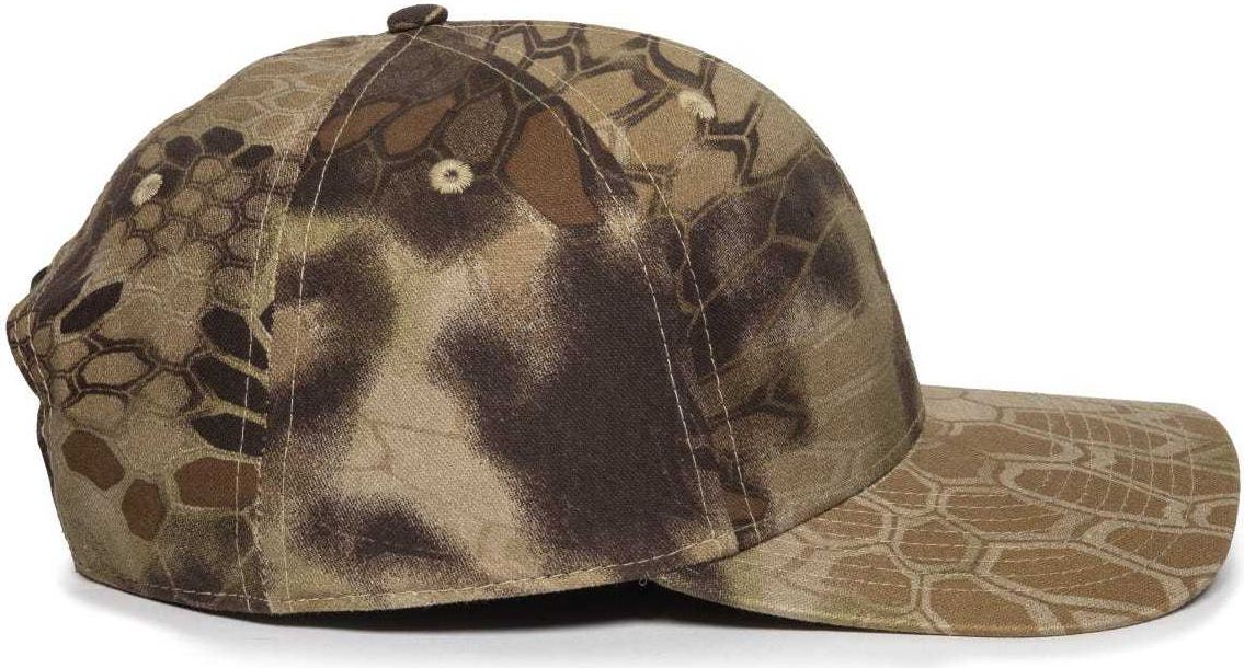 OC Sports OC871CAMO Premium Modern Solid Back Cap - Kryptek Highlander | HIT a Double