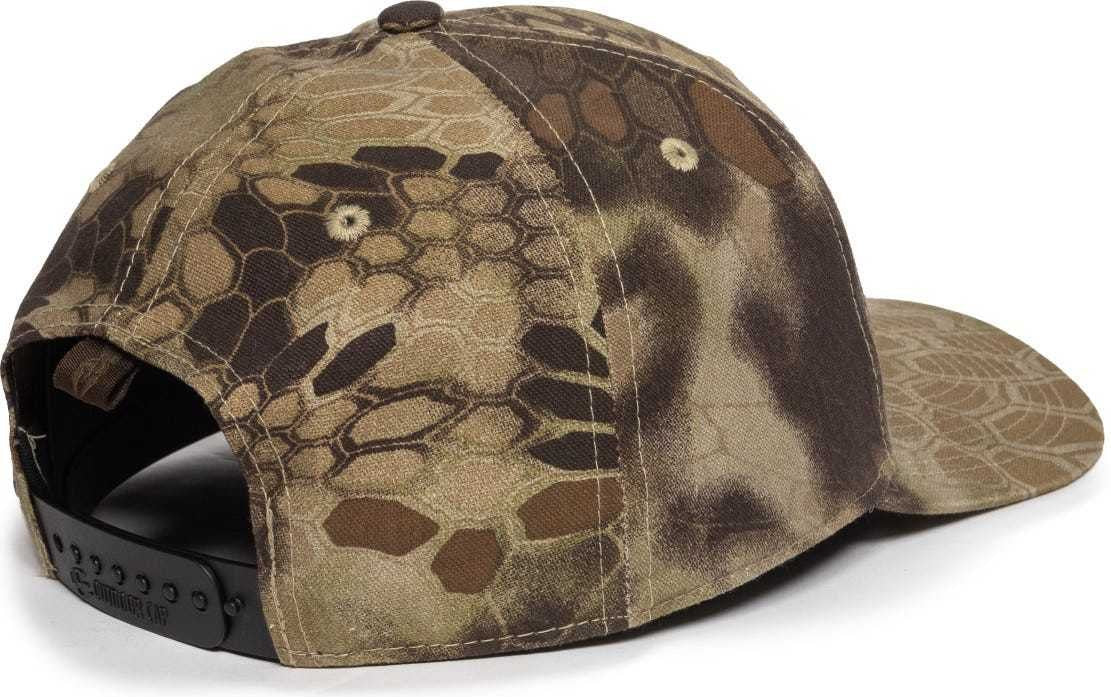 OC Sports OC871CAMO Premium Modern Solid Back Cap - Kryptek Highlander | HIT a Double