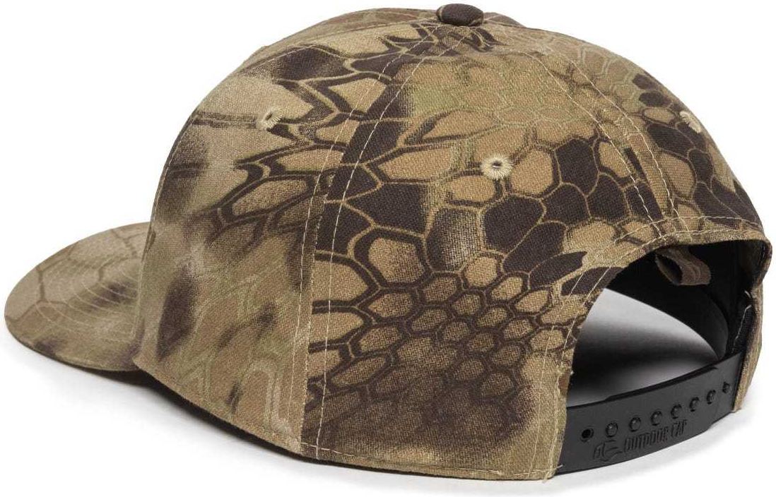 OC Sports OC871CAMO Premium Modern Solid Back Cap - Kryptek Highlander | HIT a Double
