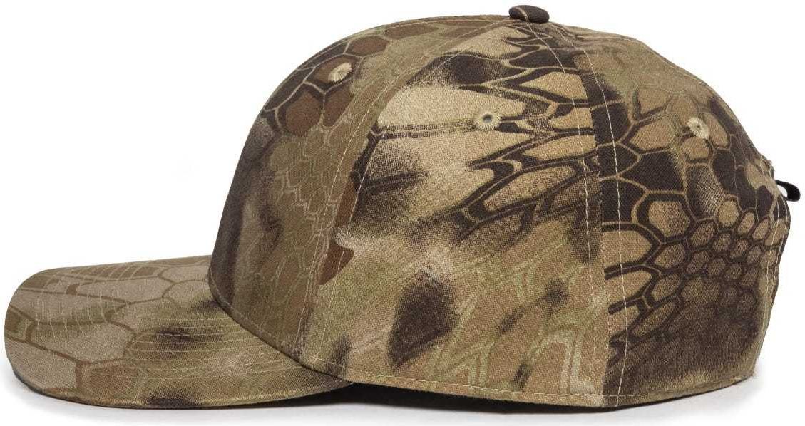 OC Sports OC871CAMO Premium Modern Solid Back Cap - Kryptek Highlander | HIT a Double