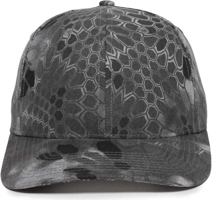 OC Sports OC871CAMO Premium Modern Solid Back Cap - Kryptek Raid | HIT a Double