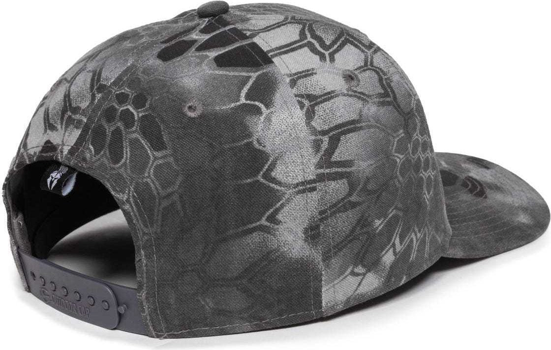 OC Sports OC871CAMO Premium Modern Solid Back Cap - Kryptek Raid - HIT a Double - 7