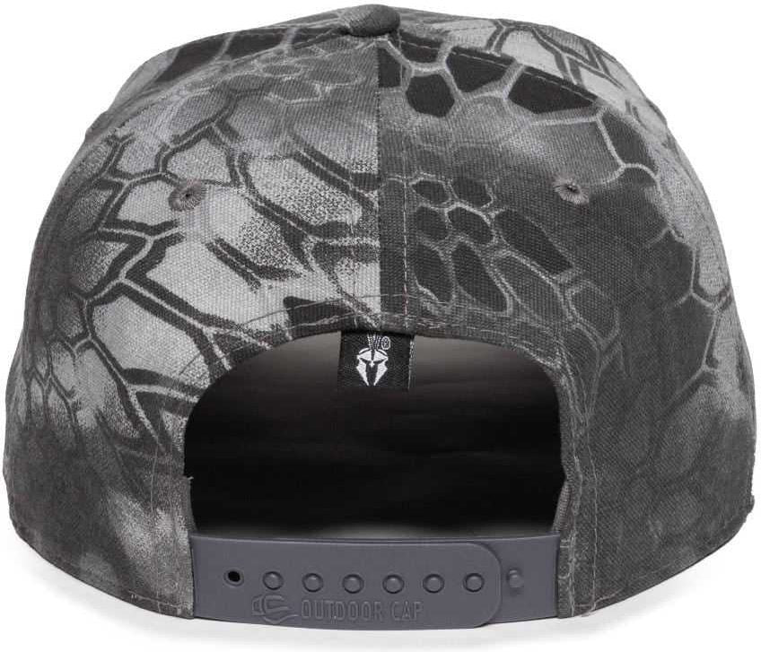 OC Sports OC871CAMO Premium Modern Solid Back Cap - Kryptek Raid | HIT a Double
