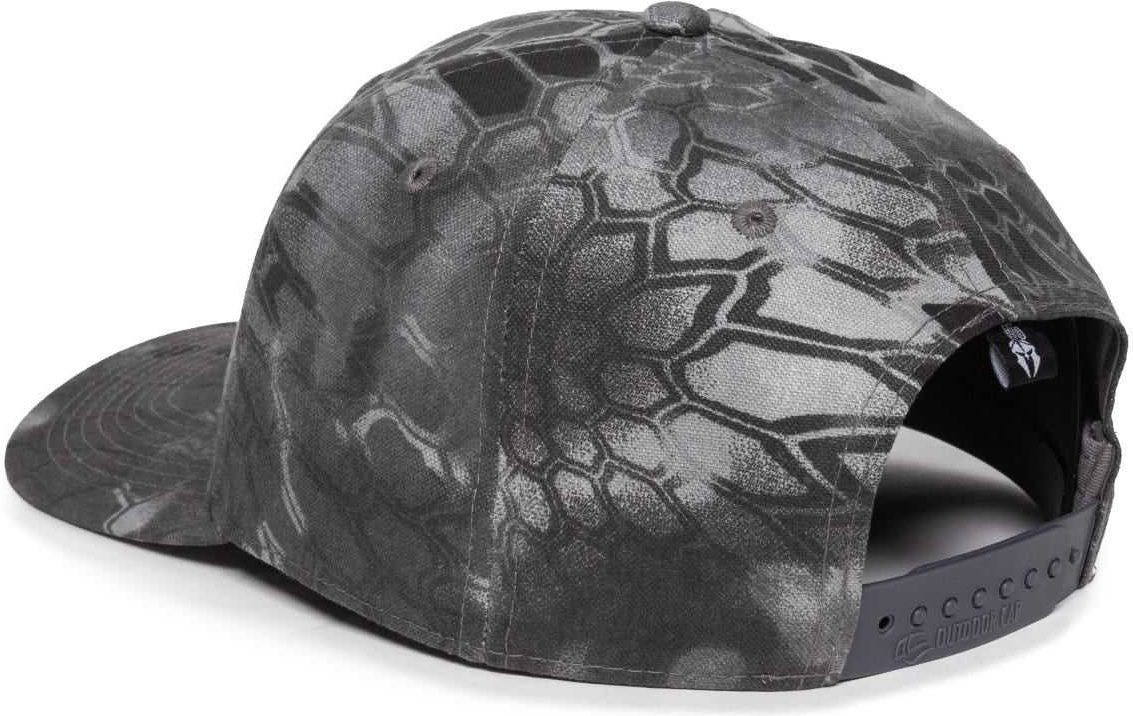 OC Sports OC871CAMO Premium Modern Solid Back Cap - Kryptek Raid | HIT a Double