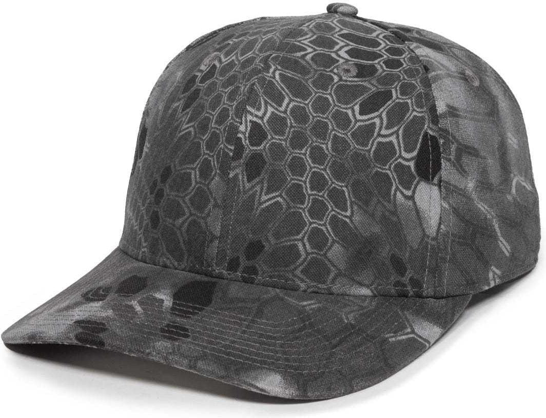 OC Sports OC871CAMO Premium Modern Solid Back Cap - Kryptek Raid | HIT a Double