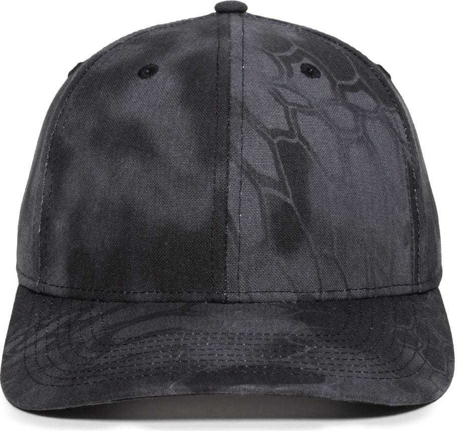 OC Sports OC871CAMO Premium Modern Solid Back Cap - Kryptek Typhon | HIT a Double