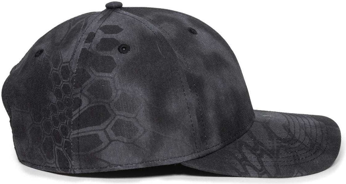 OC Sports OC871CAMO Premium Modern Solid Back Cap - Kryptek Typhon | HIT a Double