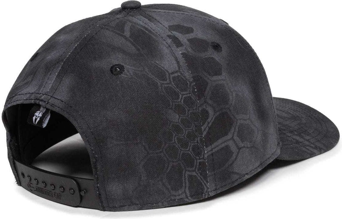 OC Sports OC871CAMO Premium Modern Solid Back Cap - Kryptek Typhon | HIT a Double