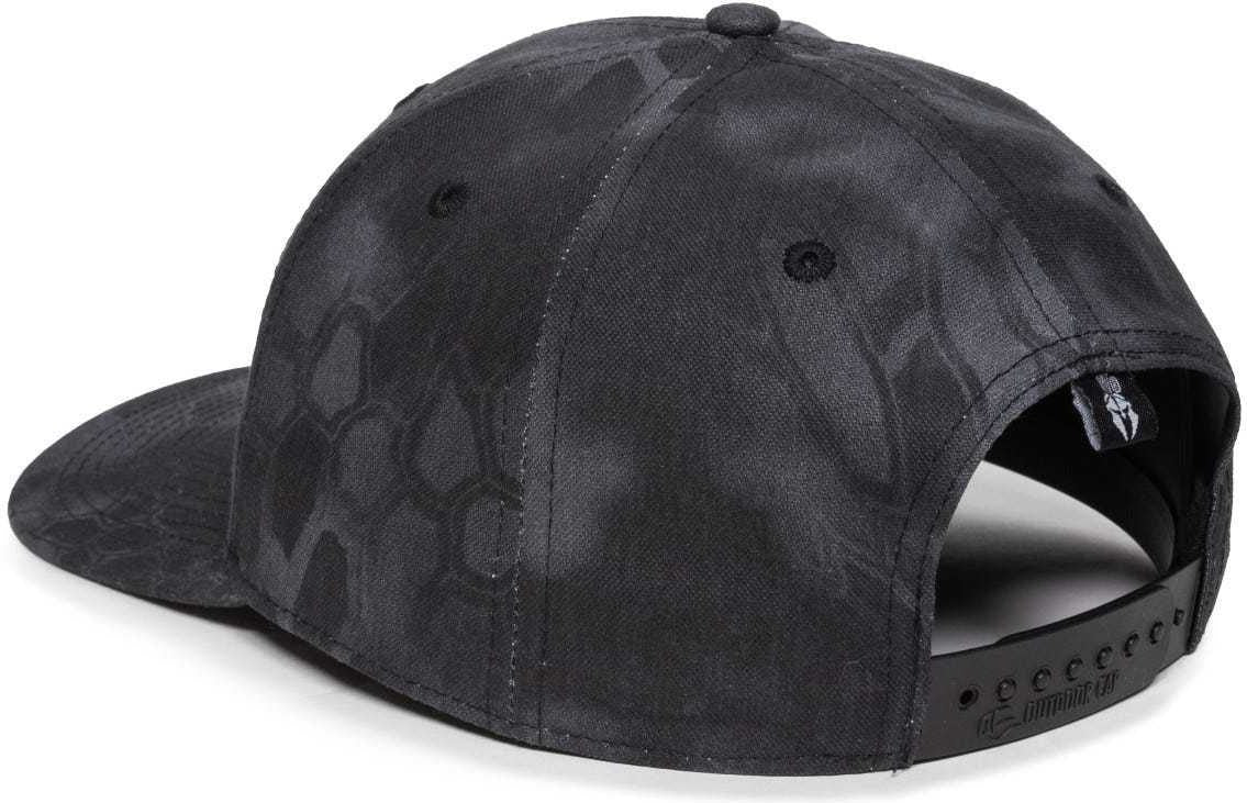 OC Sports OC871CAMO Premium Modern Solid Back Cap - Kryptek Typhon | HIT a Double