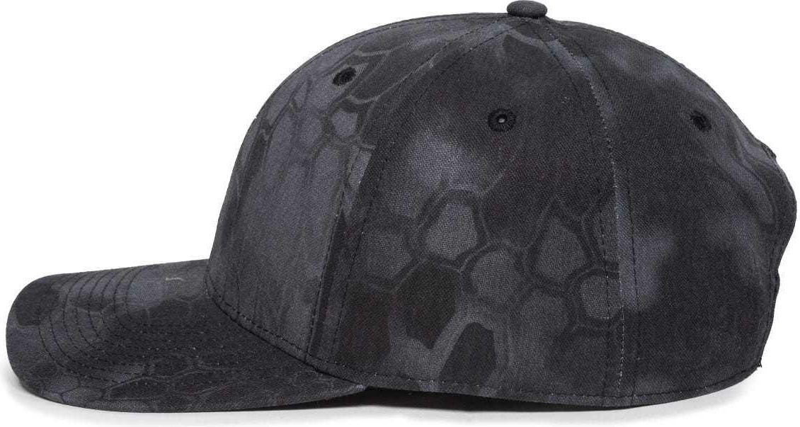 OC Sports OC871CAMO Premium Modern Solid Back Cap - Kryptek Typhon | HIT a Double