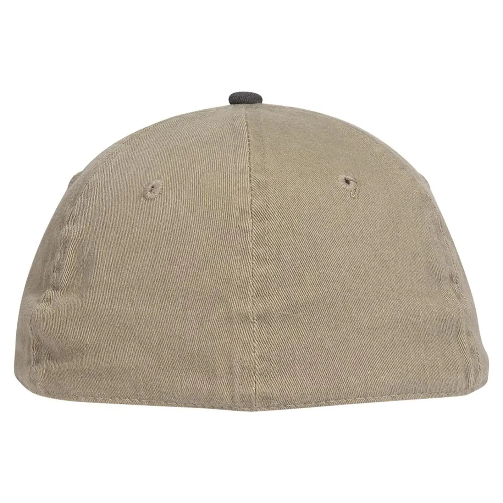 OTTO 10-271 ’OTTO Flex’ Fitted 6 Panel Low Profile Dad Cap - Blk/Kha