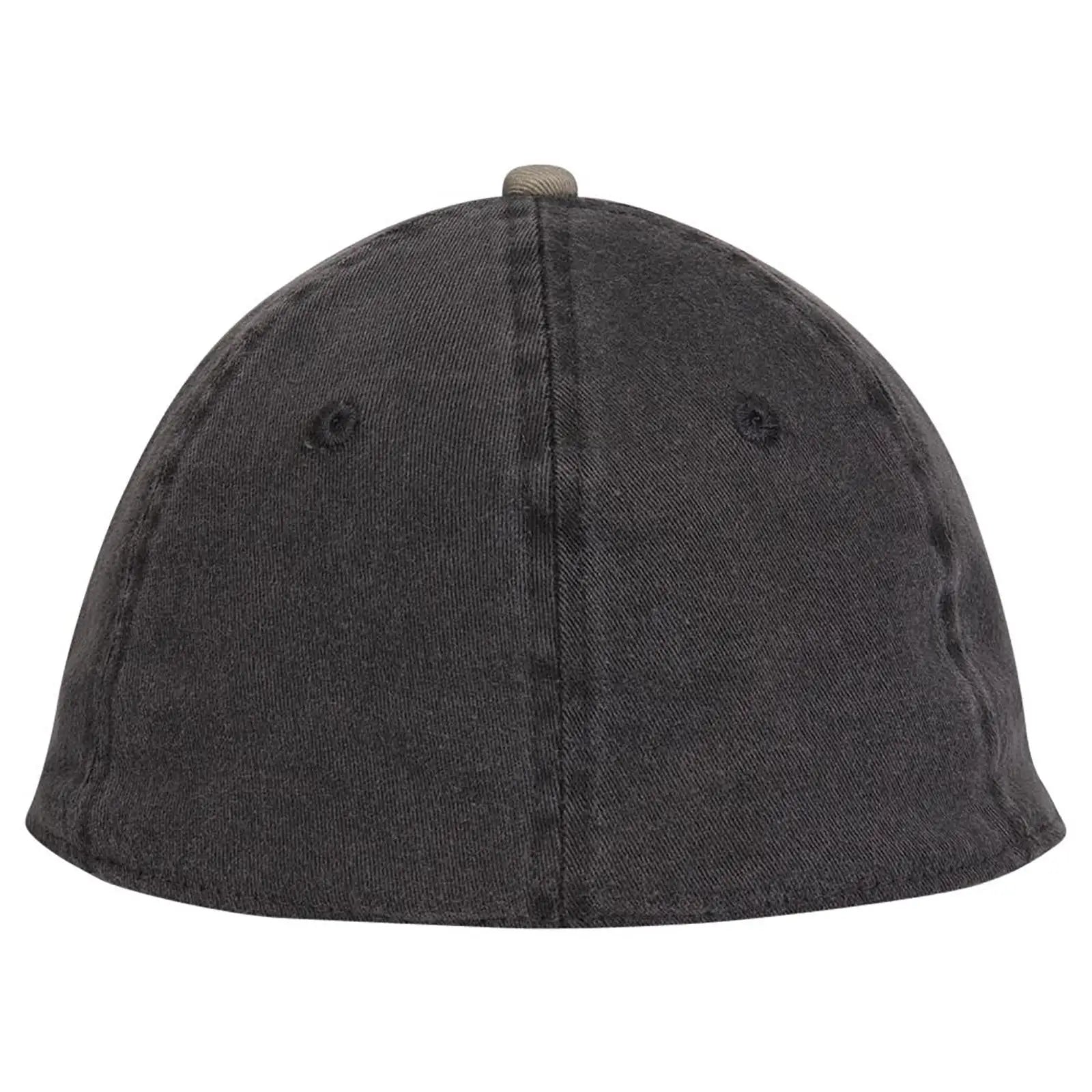OTTO 10-271 ’OTTO Flex’ Fitted 6 Panel Low Profile Dad Cap - Kha/Blk