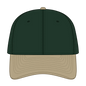 OTTO 10-271 ’OTTO Flex’ Fitted 6 Panel Low Profile Dad Cap - Kha/Dk.Grn - Kha/Dk.Grn / 7 3/8’’ - 7 5/8’