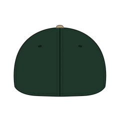 OTTO 10-271 ’OTTO Flex’ Fitted 6 Panel Low Profile Dad Cap - Kha/Dk.Grn
