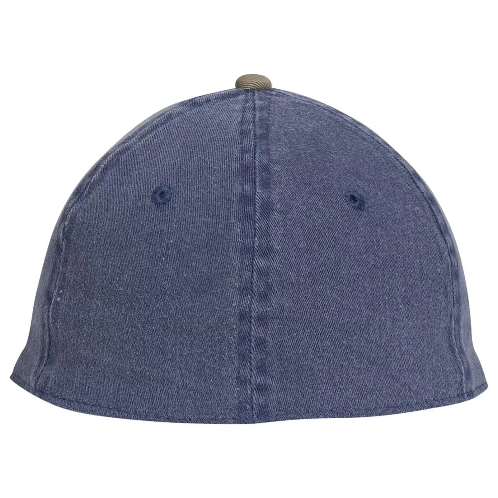 OTTO 10-271 ’OTTO Flex’ Fitted 6 Panel Low Profile Dad Cap - Kha/Nvy