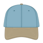 OTTO 10-271 ’OTTO Flex’ Fitted 6 Panel Low Profile Dad Cap - Kha/Sk.Blu - Kha/Sk.Blu / 7 3/8’’ - 7 5/8’