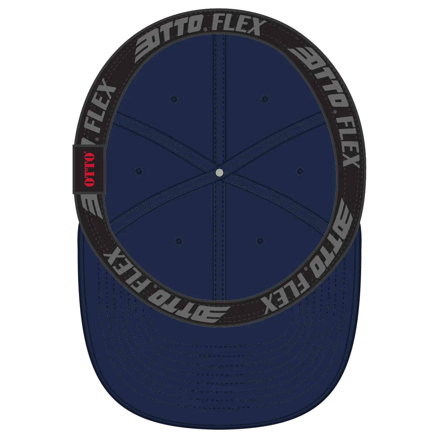 OTTO 10-271 ’OTTO Flex’ Fitted 6 Panel Low Profile Dad Cap - Navy - Navy / 7’’ - 7 1/4’’