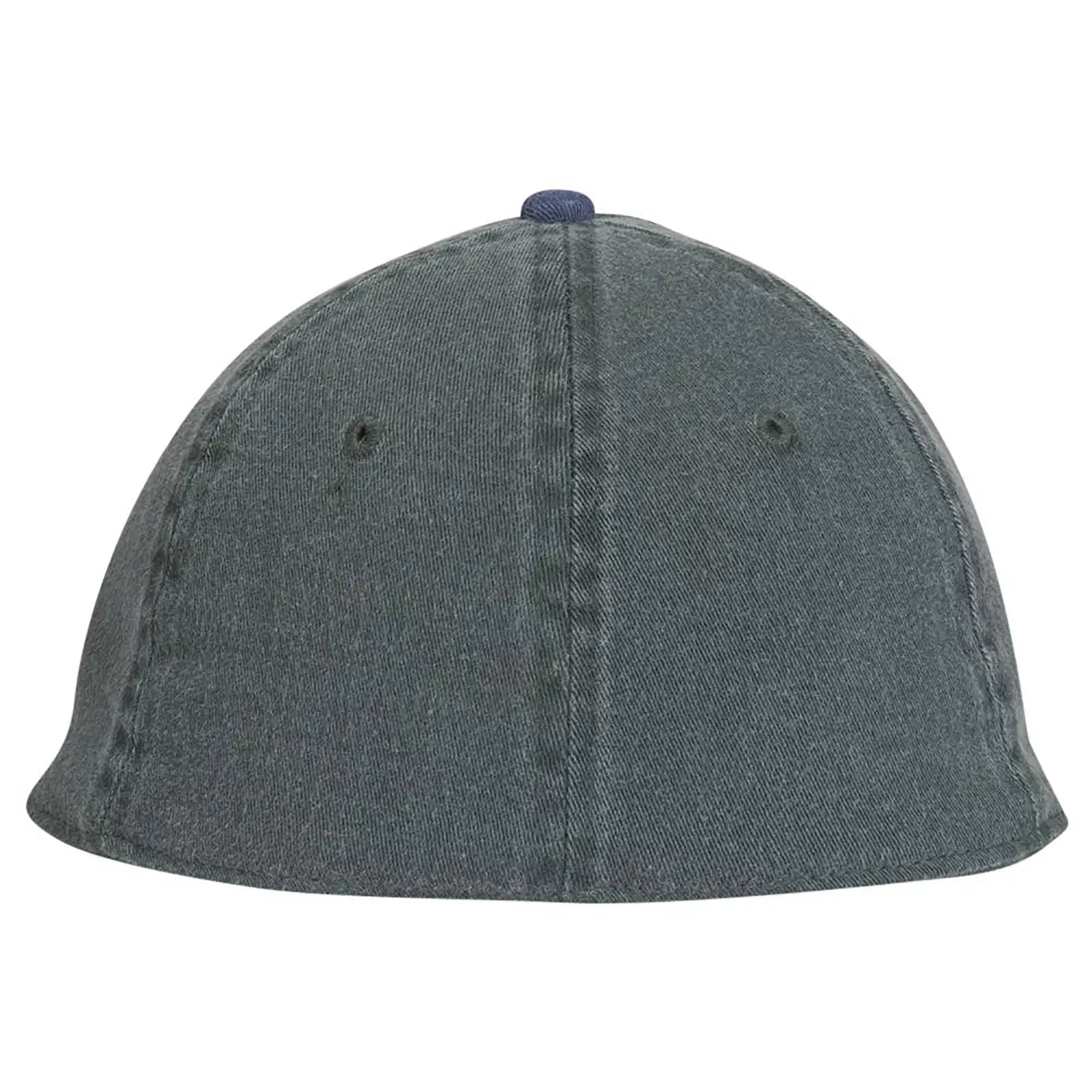 OTTO 10-271 ’OTTO Flex’ Fitted 6 Panel Low Profile Dad Cap - Nvy/Dk.Grn