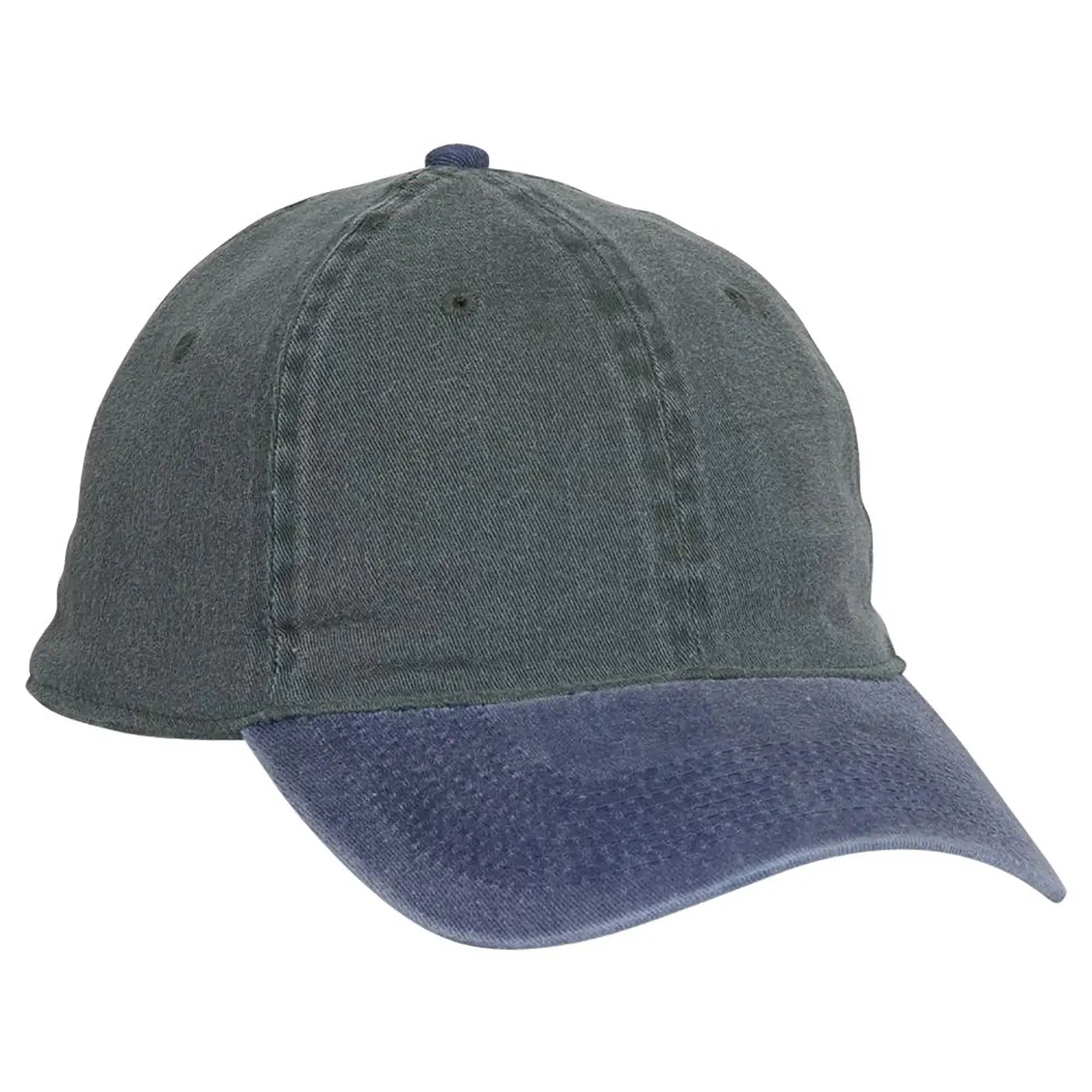 OTTO 10-271 ’OTTO Flex’ Fitted 6 Panel Low Profile Dad Cap - Nvy/Dk.Grn