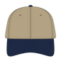 OTTO 10-271 ’OTTO Flex’ Fitted 6 Panel Low Profile Dad Cap - Nvy/Kha - Nvy/Kha / 7 3/8’’ - 7 5/8’