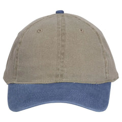 OTTO 10-271 ’OTTO Flex’ Fitted 6 Panel Low Profile Dad Cap - Sk.Blu/Kha
