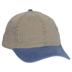 OTTO 10-271 ’OTTO Flex’ Fitted 6 Panel Low Profile Dad Cap - Sk.Blu/Kha