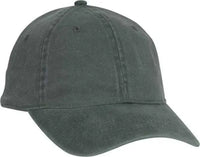 OTTO 10-271 Stretchable Washed Pigment Dyed Cotton Twill Low Profile Pro Style Soft Crown Cap - Dark Green - Forest
